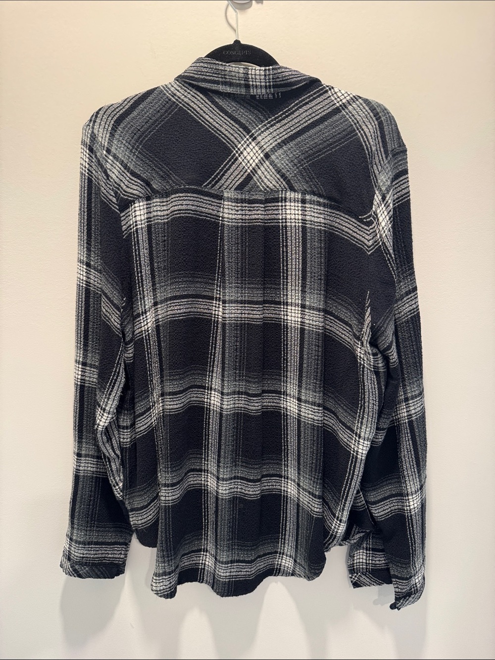 cloth & stone Black and White Plaid Button-Down Shirt - Picture 4 of 4